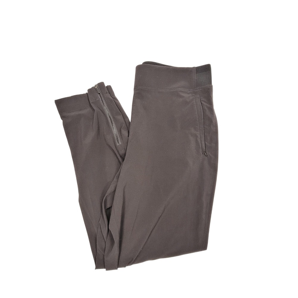 Athleta Black Ankle Zip Joggers Women Size 8 Lightweight Activewear Pants